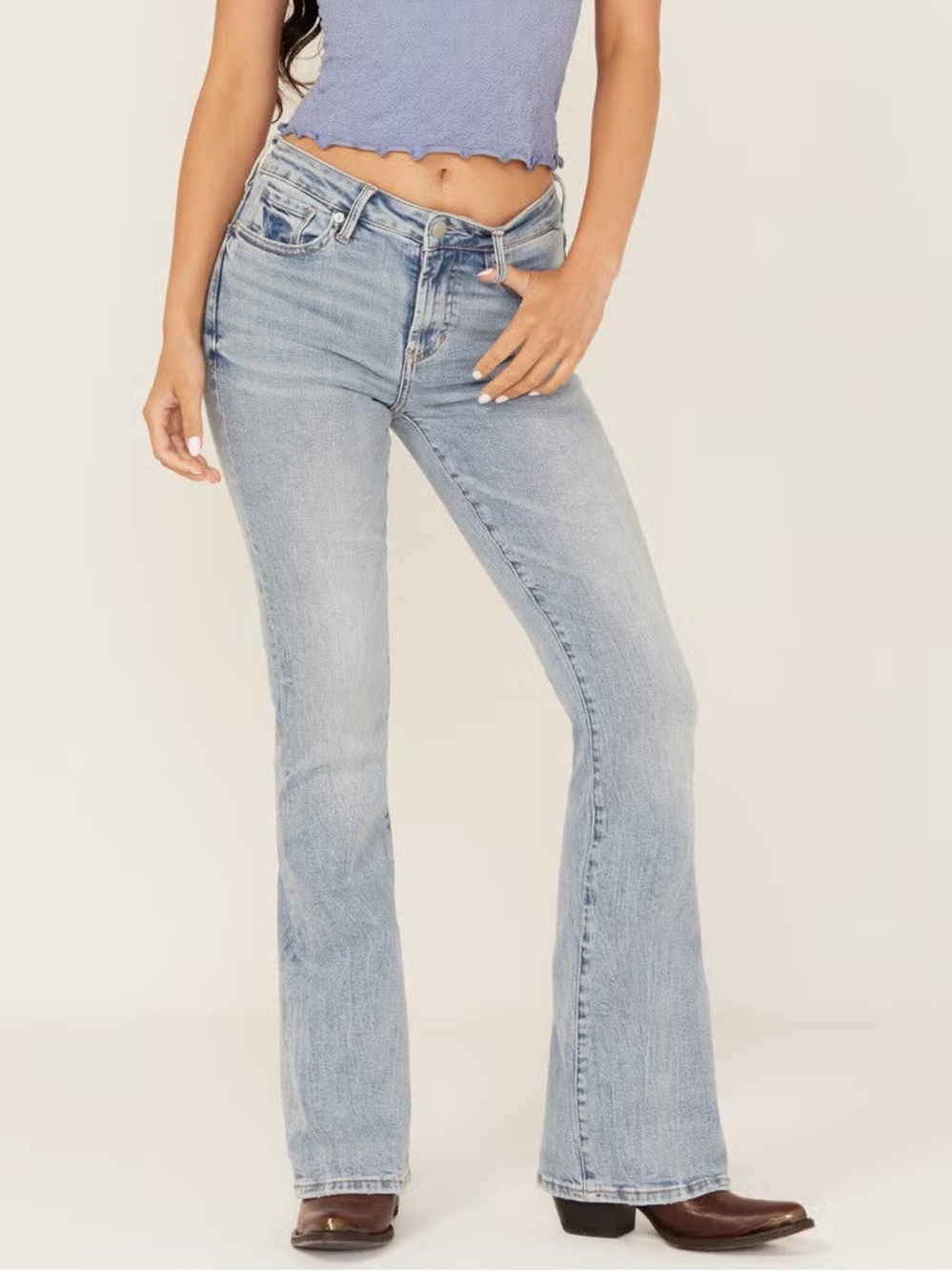 NWT Dear John Rosa Women's Light Wash Flare Stretch Denim Jeans - Size 30